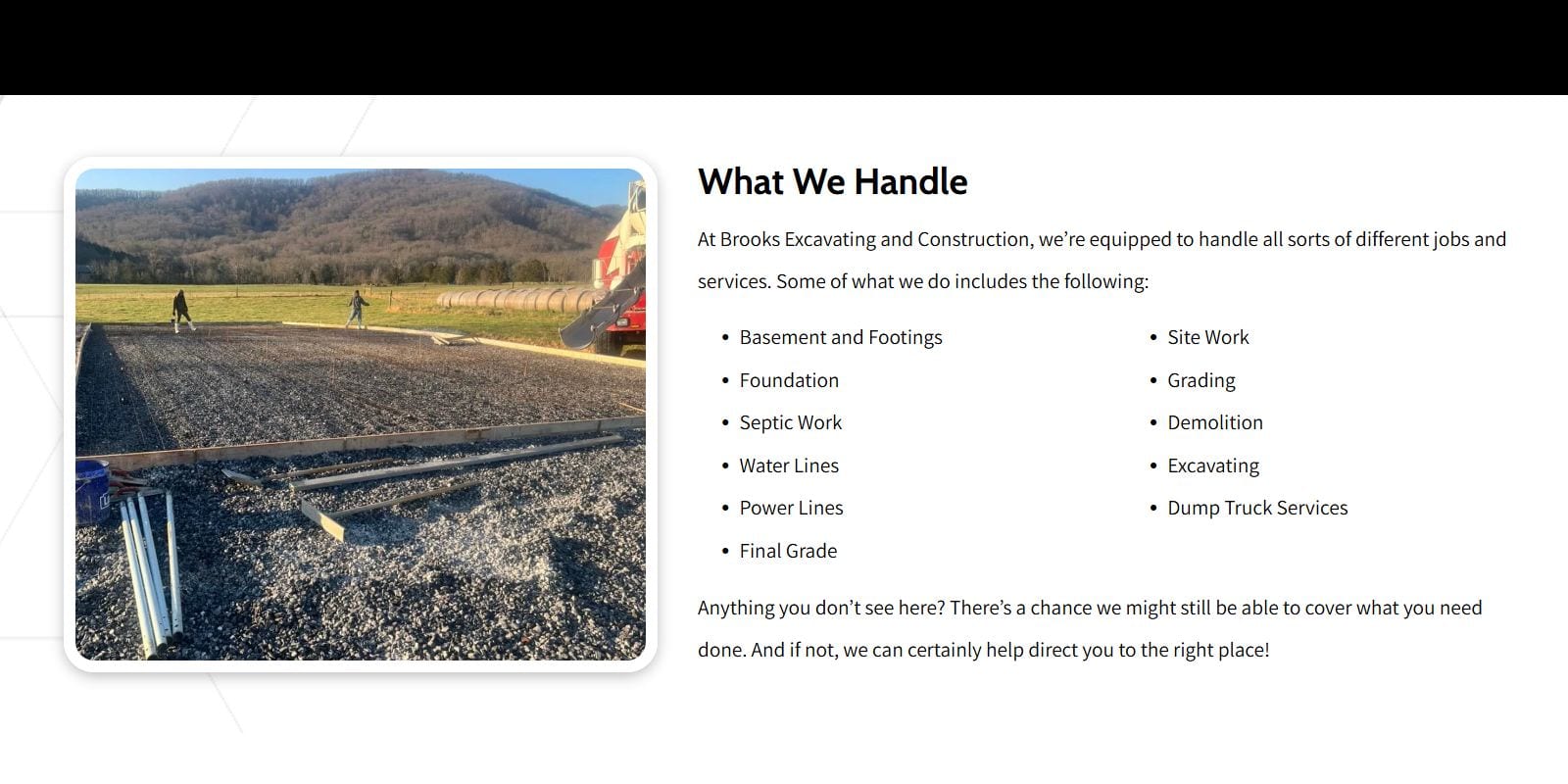 Brooks Excavating & Construction LLC