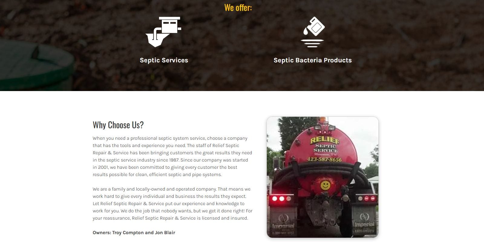 Relief Septic Repair & Services Inc.